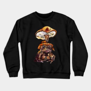 A Toad and a Toadstool Crewneck Sweatshirt